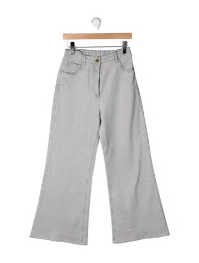 Pre-owned Forte Forte High-rise Flared Jeans In Grey