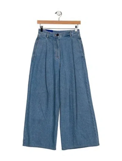 Pre-owned Forte Forte High-rise Wide Leg Jeans In Blue