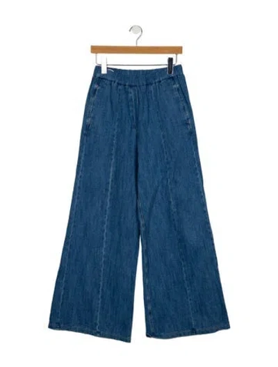 Pre-owned Forte Forte High-rise Wide Leg Jeans In Blue