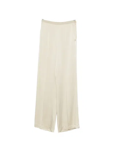 Forte Forte High-waisted Trousers In White