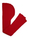 Forte Forte Hooded Scarf In Red