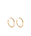 Forte Forte Hoop Sculpture Earrings In Gold