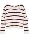 Forte Forte Gestreifter Pullover In Beige