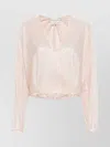 Forte Forte Lurex-detail Houndstooth Wrap Top