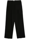 Forte Forte Inverted-pleat Trousers In Black