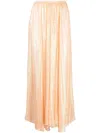 Forte Forte Stretch-silk Midi Skirt In Neutrals