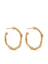 Forte Forte Hoop Sculpture Earrings In Gold