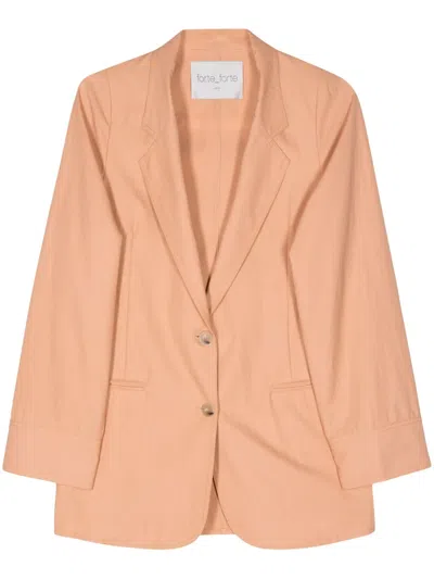 Forte Forte Italian-vents Twill Blazer In Neutrals