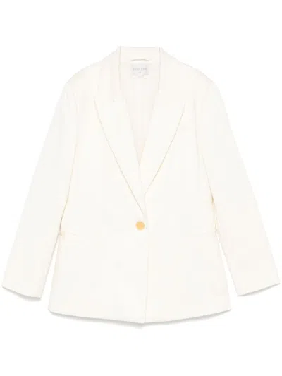 FORTE FORTE IVORY BLAZER WITH POCKETS