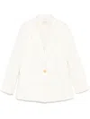 Forte Forte Cotton Single-breasted Blazer In White