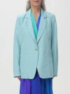 Forte Forte Jacket  Woman Color Gnawed Blue