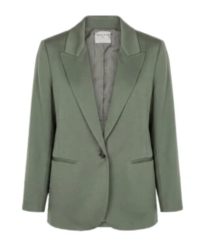 Forte Forte Jacket In Envers Satin In Green
