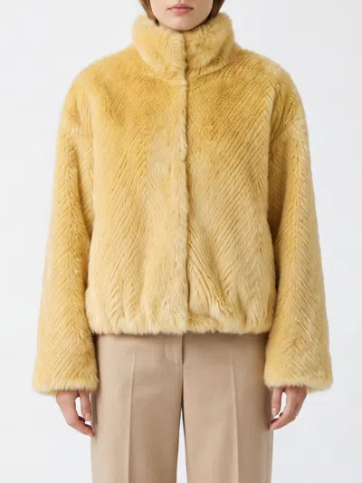 Forte Forte Jacket Woman Color Platinum In Yellow