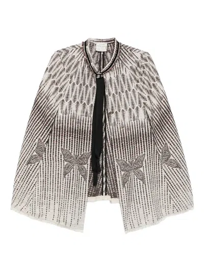 Forte Forte Jacquard Butterfly Detail Jacket In Multi
