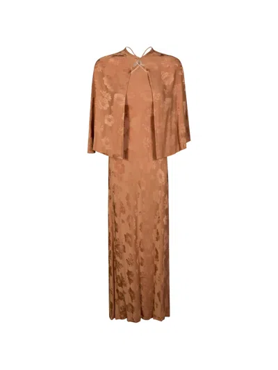 Forte Forte Jacquard Dress In Brown