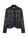 Forte Forte Samarcanda Jacquard Jacket Notte In Blue