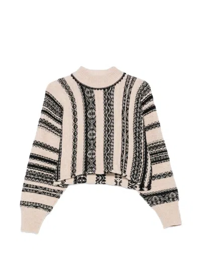 Forte Forte Jacquard-knit Sweater In Neutrals