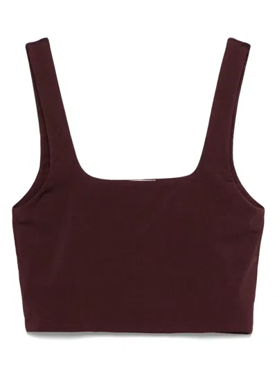 Forte Forte Jersey Bralette In Ruby
