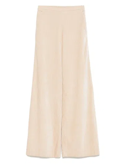 Forte Forte Juta Double Velvet Regular Pants In Pink