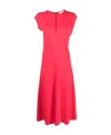 Forte Forte Keyhole Neckline Dress In Red