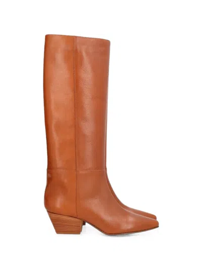 Forte Forte Pointed-toe Leather Boots In Brown