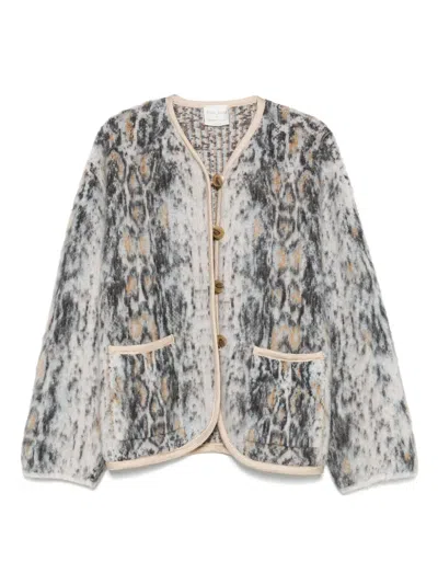 Forte Forte Knitted Jacket In Gray