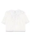 Forte Forte Knitted Polo Top In White