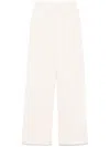 Forte Forte Knitted Straight-leg Trousers In Neutrals