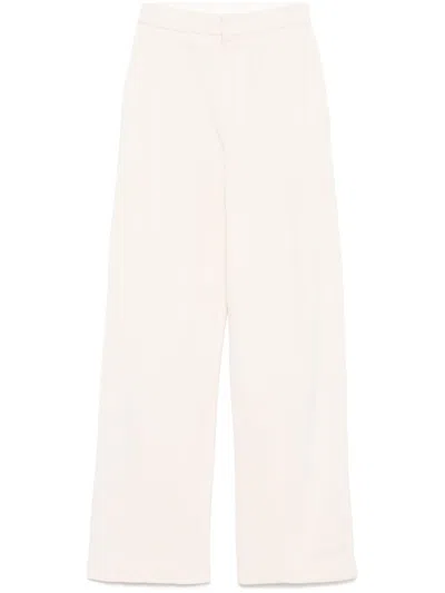Forte Forte Knitted Straight-leg Trousers In Neutrals