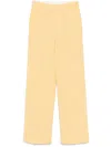 Forte Forte Knitted Tailored Trousers In Yellow