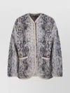 Forte Forte Knitwear Coat With Front Pockets And Long Sleeves In Multi