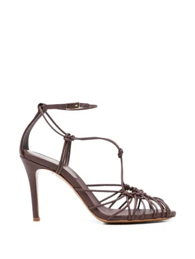 Forte Forte Knotted Buckle-fastening Sandals In Brown
