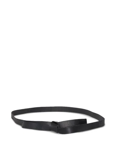 Forte Forte Knotted Leather Belt In Black