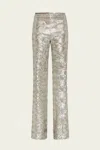 Forte Forte La Danza Del Mare Sequins Flare Pants In Silver