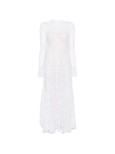 Forte Forte Lace Long Dress In White
