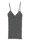 Forte Forte Lace-trim Top In Gray