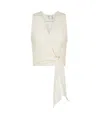Forte Forte Chic Linen Canvas Crossed Top