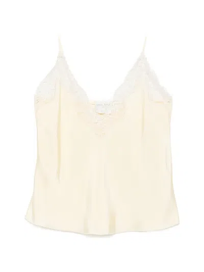 Forte Forte Lace-trim Blouse In Orange