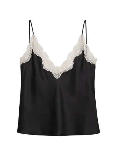 Forte Forte Lace-trim Camisole Top In Black