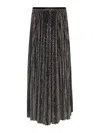 Forte Forte Forte_forte Lamé Pied De Poule Long Skirt In Black