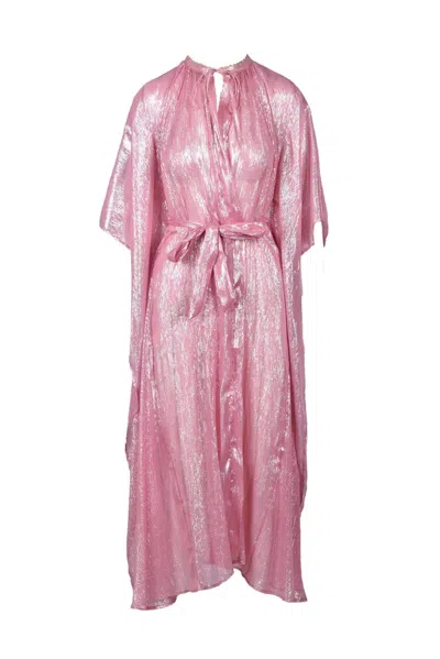Forte Forte Laminated Chiffon Coat - Pink