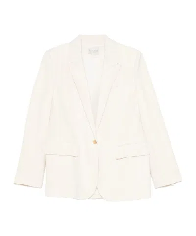 Forte Forte Lapel Suit Jacket In Neutral
