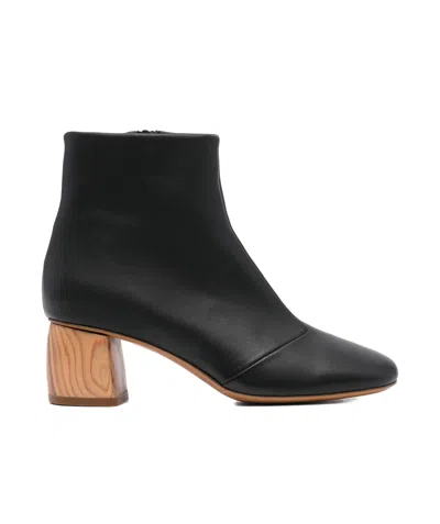 FORTE FORTE LEATHER ANKLE BOOTS