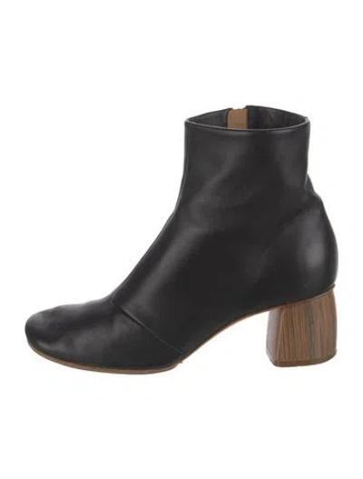 Pre-owned Forte Forte Leather Boots In Black
