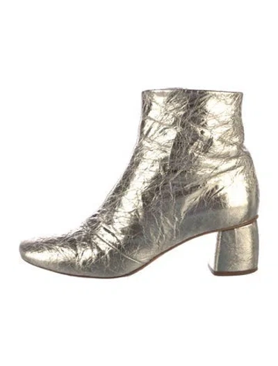 Pre-owned Forte Forte Leather Boots In Gold