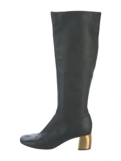 Pre-owned Forte Forte Leather Boots In Green