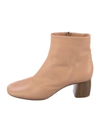 Pre-owned Forte Forte Leather Boots In Neutral