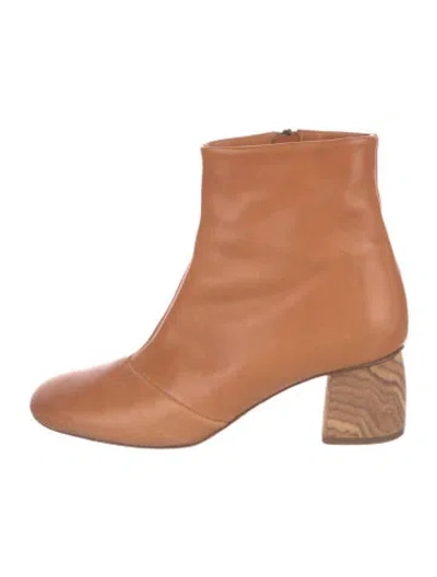 Pre-owned Forte Forte Leather Boots In Neutral