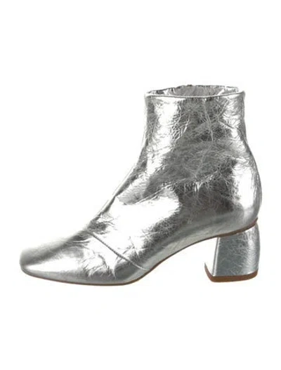 Pre-owned Forte Forte Leather Boots In Silver