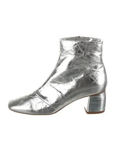 Pre-owned Forte Forte Leather Boots In Silver